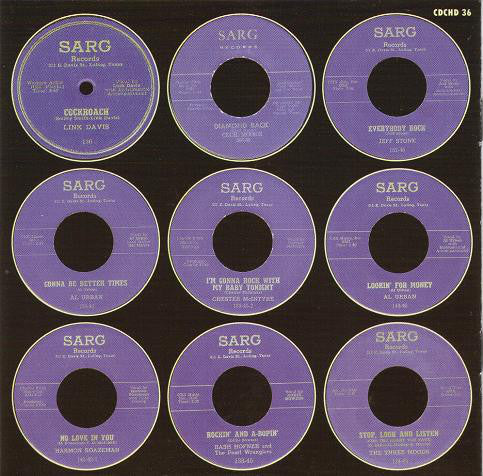Various : Texas Rockabilly, Rockabilly & Rock 'n' Roll From Sarg Records Of Luling, Texas (CD, Comp)