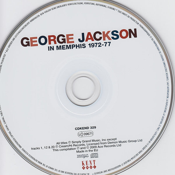 George Jackson (3) : In Memphis 1972-77 (CD, Comp, Mono, RM)