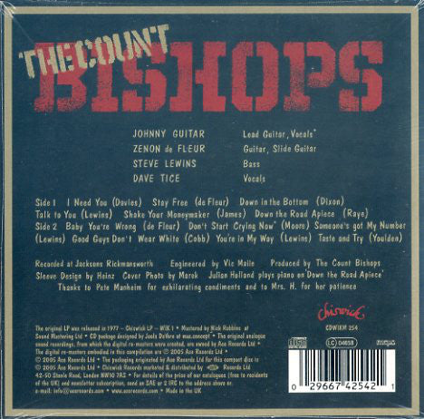 The Count Bishops : The Count Bishops (CD, Album, RE, RM, Car)