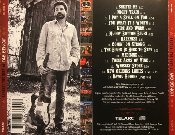 Tab Benoit : Legacy: The Best Of Tab Benoit (CD, Comp)