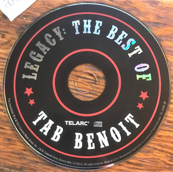 Tab Benoit : Legacy: The Best Of Tab Benoit (CD, Comp)