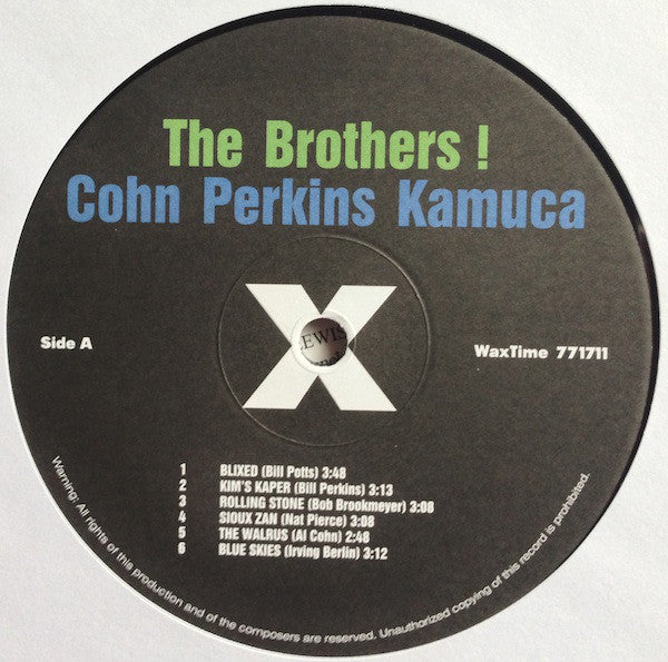 Al Cohn, Bill Perkins, Richie Kamuca : The Brothers ! (LP, Album, Ltd, RE, RM, 180)