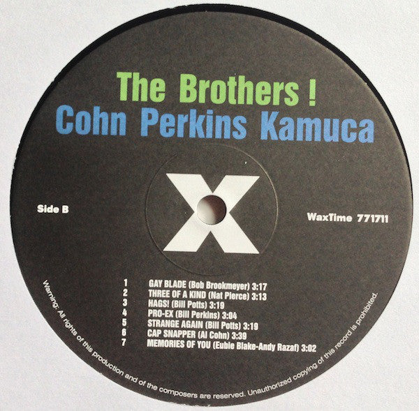 Al Cohn, Bill Perkins, Richie Kamuca : The Brothers ! (LP, Album, Ltd, RE, RM, 180)