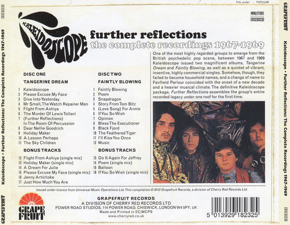 Kaleidoscope (2) : Further Reflections - The Complete Recordings 1967-1969 (2xCD, Comp, Mono)