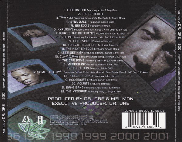 Dr. Dre : 2001 (CD, Album, Uni)