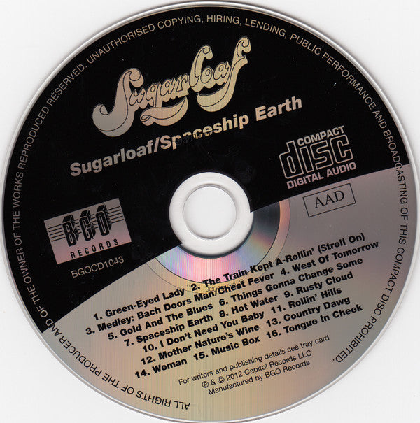 Sugarloaf : Sugarloaf / Spaceship Earth (CD, Comp, RE, RM)