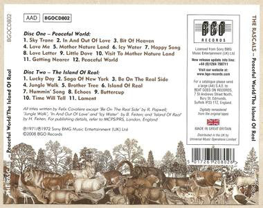 The Rascals : Peaceful World / The Island Of Real (2xCD, Album, Comp, RM)