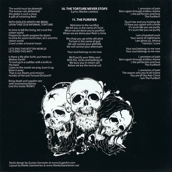 Torture Division : With Endless Wrath We Bring Upon Thee Our Infernal Torture (CD, Comp, RE)