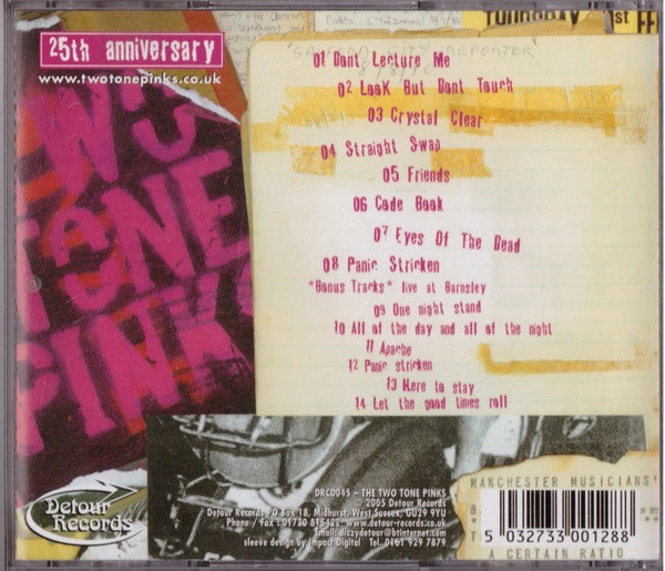 Two Tone Pinks : Battered And Bruised (CD, Comp)