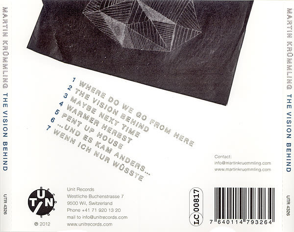 Martin Krümmling : The Vision Behind (CD, Album)