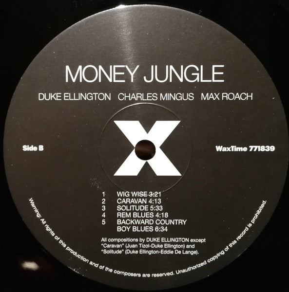 Duke Ellington • Charles Mingus • Max Roach : Money Jungle (LP, Album, Ltd, RE, RM, 180)