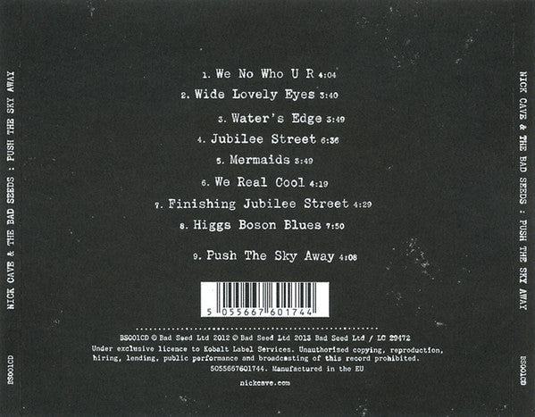 Nick Cave & The Bad Seeds : Push The Sky Away (CD, Album)