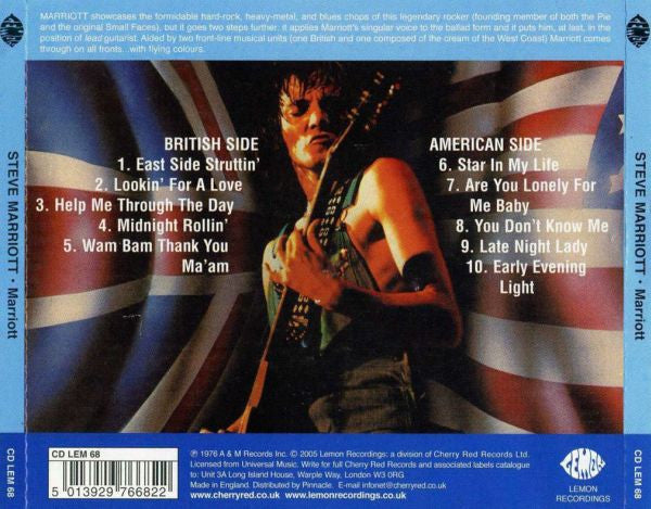 Steve Marriott : Marriott (CD, Album, RE, RM)