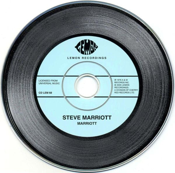 Steve Marriott : Marriott (CD, Album, RE, RM)