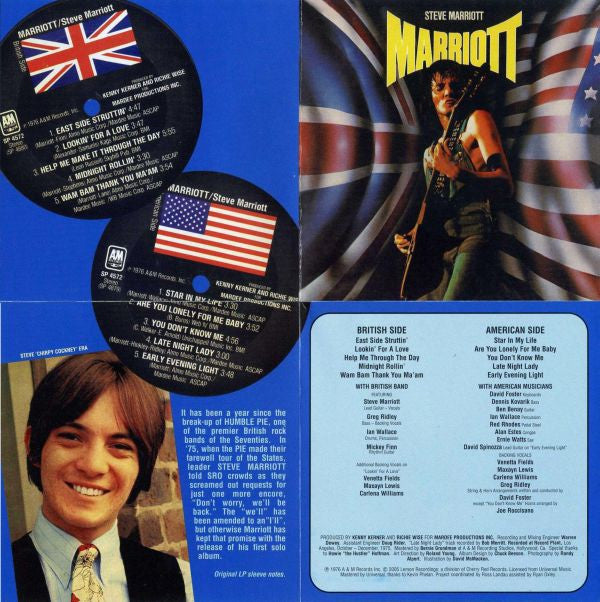 Steve Marriott : Marriott (CD, Album, RE, RM)