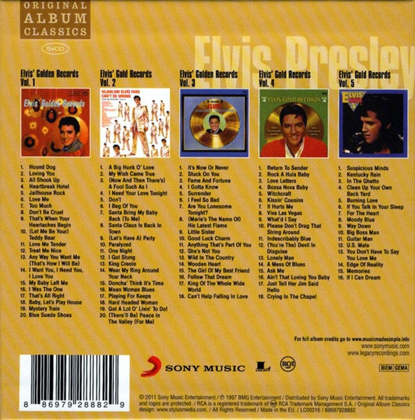 Elvis Presley : Original Album Classics (CD, Album, RE + CD, Album, RE + CD, Album, RE + CD)