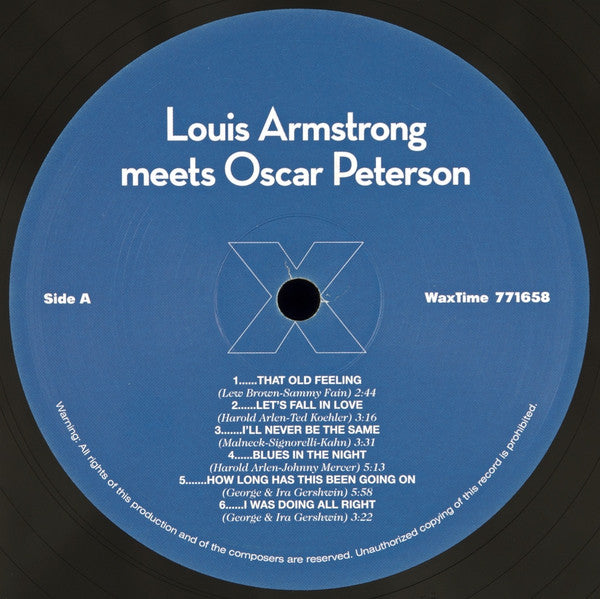 Louis Armstrong Meets Oscar Peterson : Louis Armstrong Meets Oscar Peterson (LP, Album, Ltd, RE, RM, Rec)