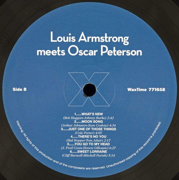 Louis Armstrong Meets Oscar Peterson : Louis Armstrong Meets Oscar Peterson (LP, Album, Ltd, RE, RM, Rec)