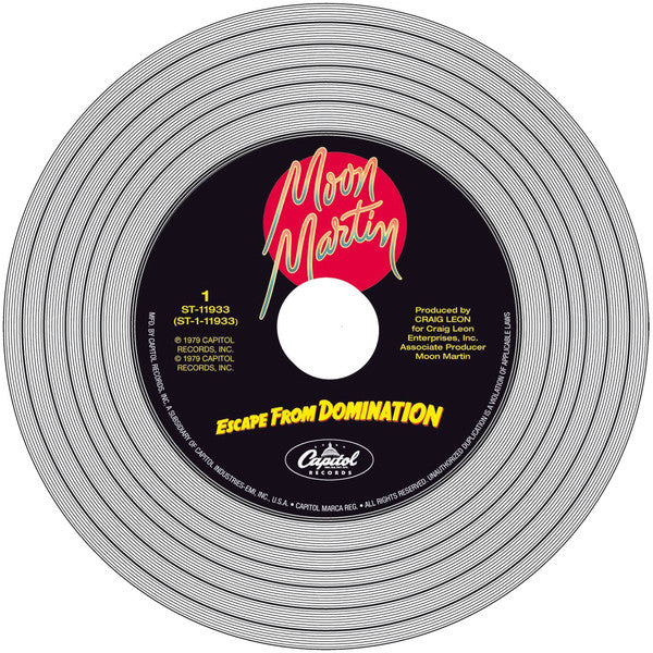 Moon Martin : Escape From Domination (CD, Album, Ltd, RE, RM)