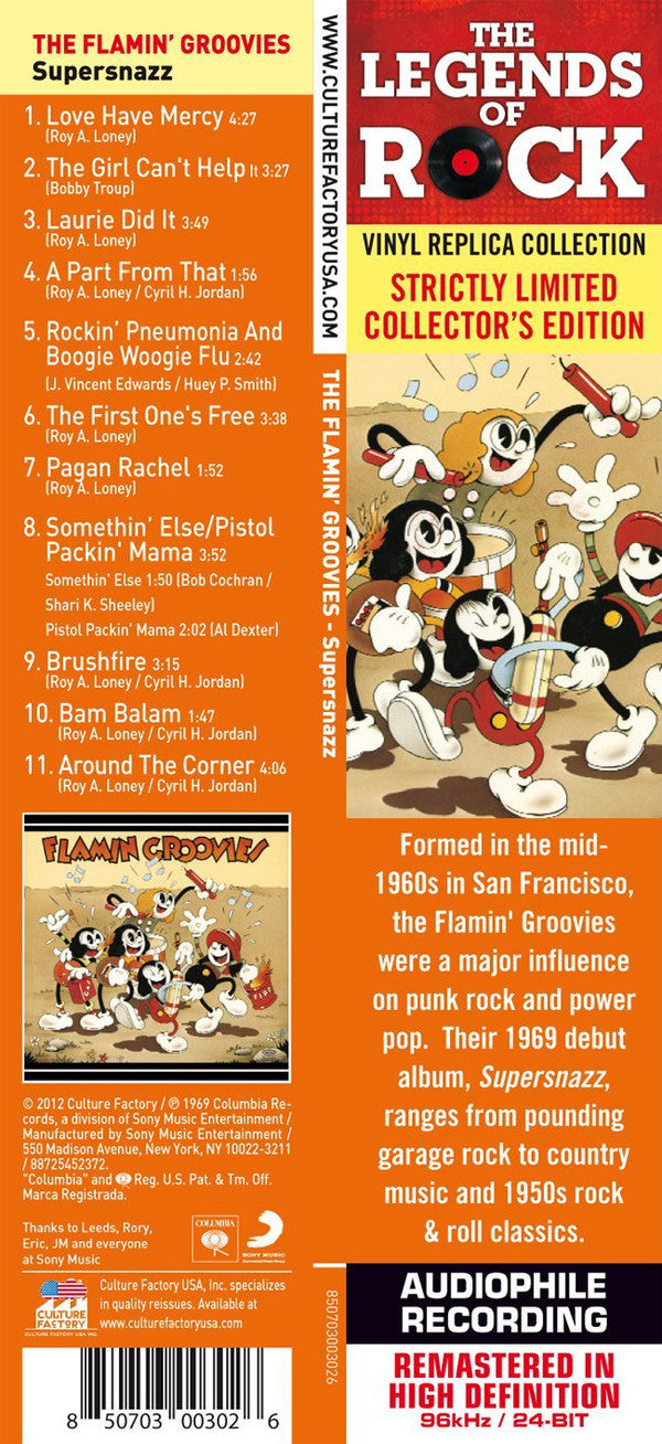 Flamin Groovies* : Supersnazz (CD, Album, Ltd, RE, RM)