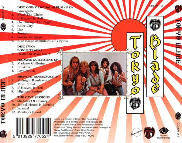 Tokyo Blade : Tokyo Blade (2xCD, Album, RE)