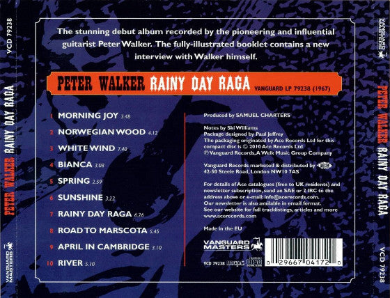 Peter Walker (4) : Rainy Day Raga (CD, Album, RE)