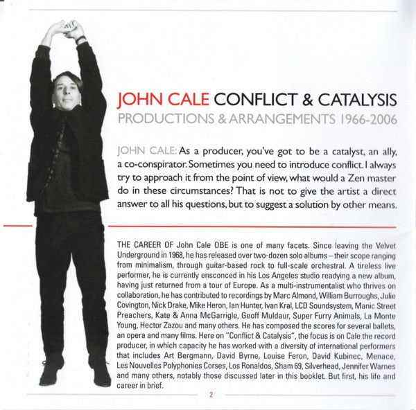 John Cale : Conflict & Catalysis (Productions & Arrangements 1966-2006) (CD, Comp)