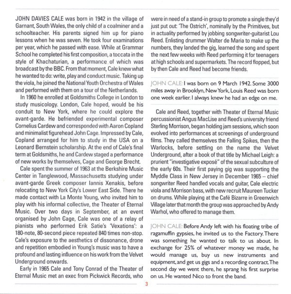 John Cale : Conflict & Catalysis (Productions & Arrangements 1966-2006) (CD, Comp)