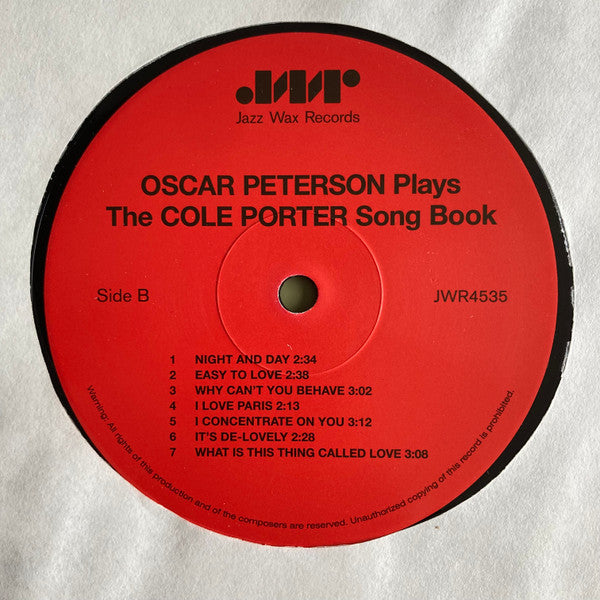Oscar Peterson : Oscar Peterson Plays The Cole Porter Song Book (LP, Album, RE, 180)