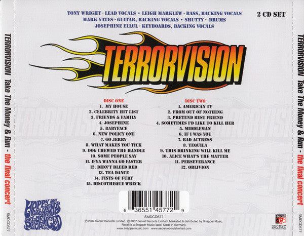 Terrorvision : Take The Money & Run - The Final Concert (2xCD, Album)