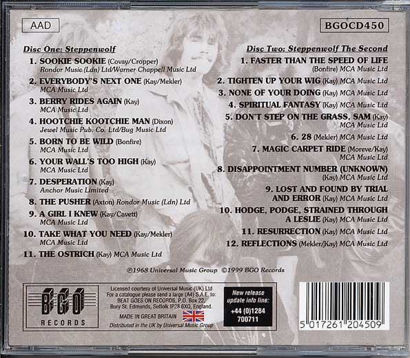 Steppenwolf : Steppenwolf / Steppenwolf The Second (2xCD, Album, Comp, RE, RM, Lyn)