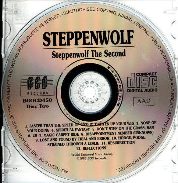 Steppenwolf : Steppenwolf / Steppenwolf The Second (2xCD, Album, Comp, RE, RM, Lyn)