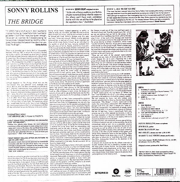 Sonny Rollins : The Bridge (LP, Album, Ltd, RE, RM, 180)