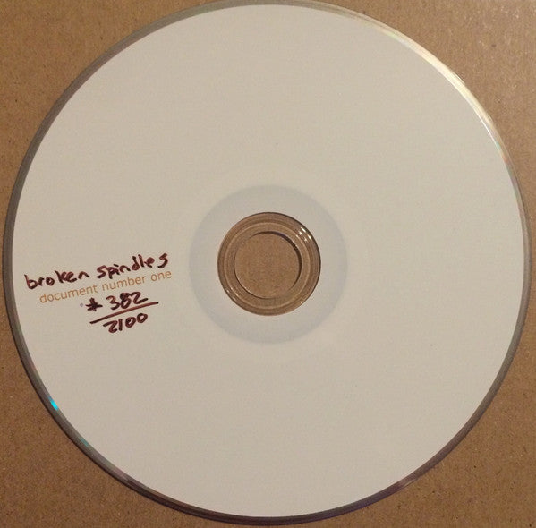 Broken Spindles : Document Number One (CD, Album, Ltd, Num)