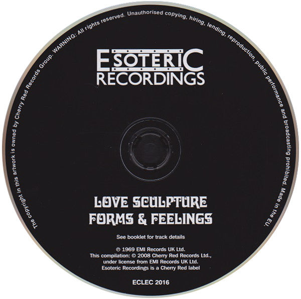 Love Sculpture : Forms And Feelings (CD, Album, RE, RM)