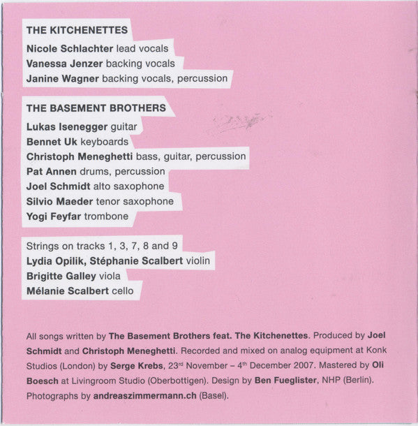 The Basement Brothers Feat. The Kitchenettes : Speak Up! (When You Say Love) (CD, Album)