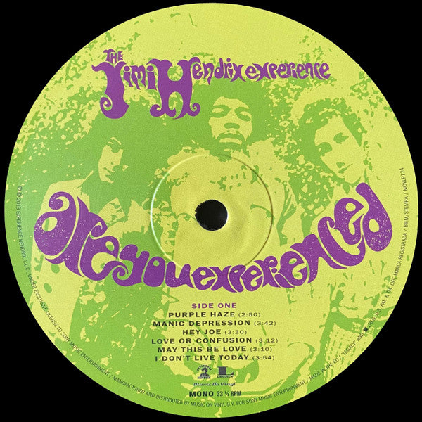 The Jimi Hendrix Experience : Are You Experienced (LP, Album, Mono, RE, RM, 180)