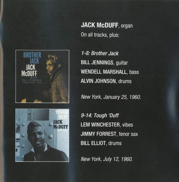 Brother Jack McDuff : Brother Jack + Tough 'Duff (CD, Comp)