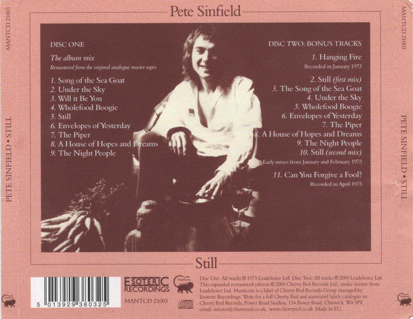 Peter Sinfield : Still (2xCD, Album, RE, RM)