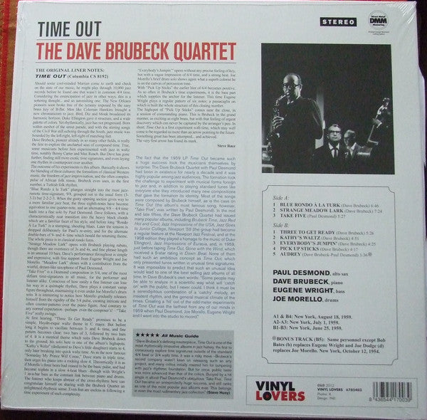 The Dave Brubeck Quartet : Time Out (LP, Album, Ltd, RE, RM, 180)