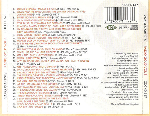 Various : Radio Gold Volume 3 (CD, Comp)