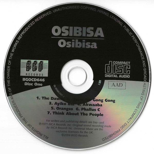 Osibisa : Osibisa / Woyaya (2xCD, Comp, Sli)