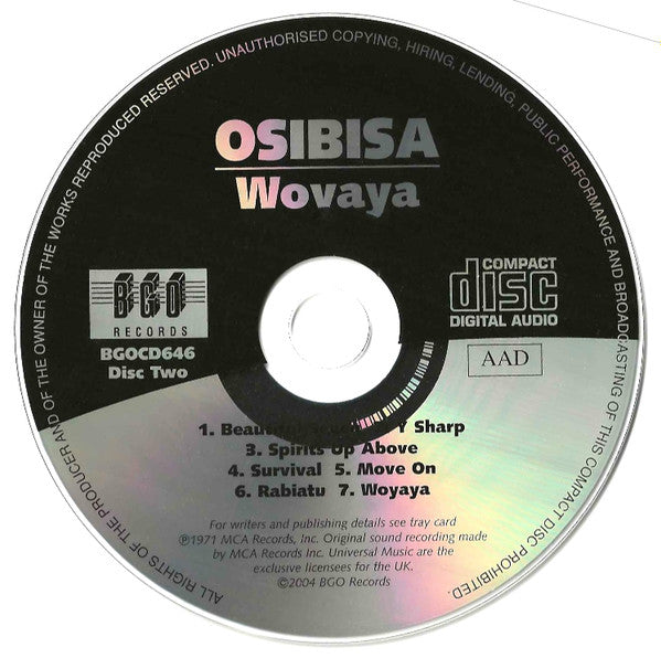 Osibisa : Osibisa / Woyaya (2xCD, Comp, Sli)