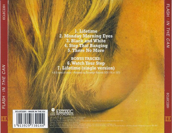 Flash (25) : In The Can (CD, Album, RE, RM)