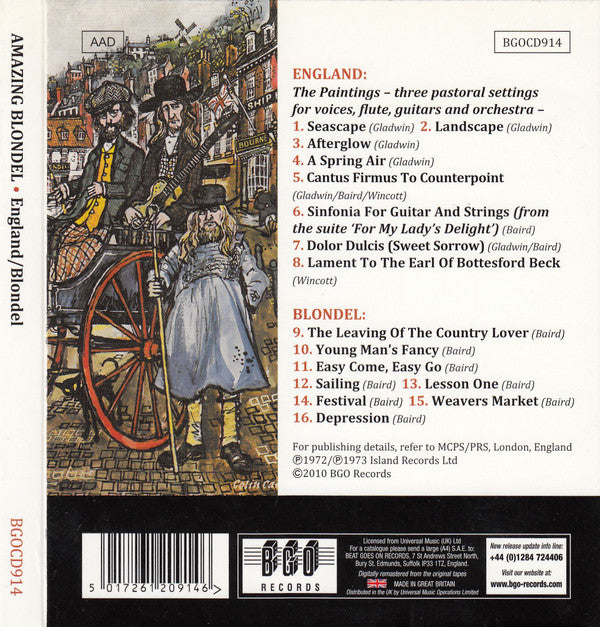 Amazing Blondel : England / Blondel (CD, Album, Comp, RE, RM)
