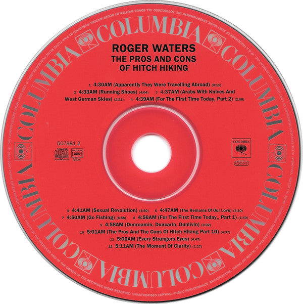 Roger Waters : The Pros And Cons Of Hitch Hiking (CD, Album, RE)