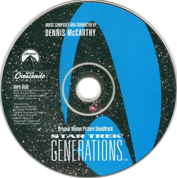 Dennis McCarthy : Star Trek Generations - Original Motion Picture Soundtrack (CD, Album)