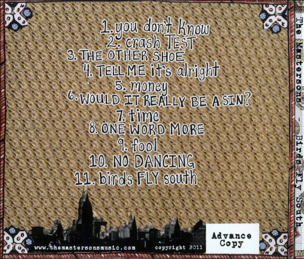 The Mastersons : Birds Fly South (CD, Album)