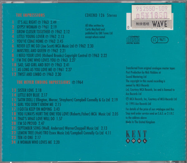 Impressions* : The Impressions / The Never Ending Impressions (CD, Comp)