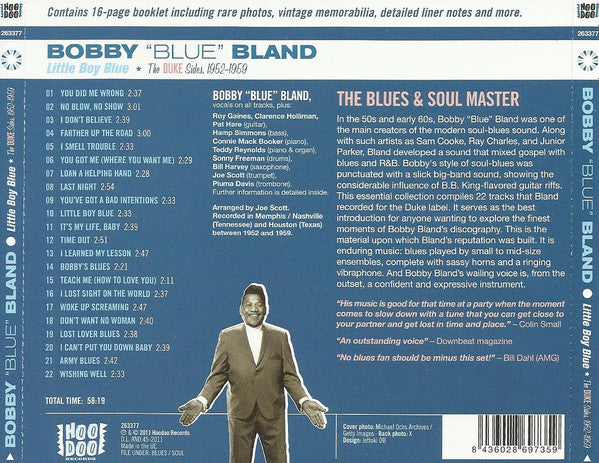 Bobby Bland : Little Boy Blue (The Duke Sides 1952-1959) (CD, Comp)